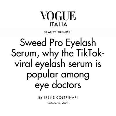 Vogue Italia: Why the Sweed serum is popular among eye doctors