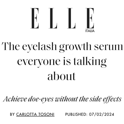 Elle Italia: The eyelash growth serum everyone is talking about